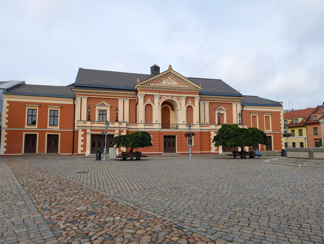 Klaipėda Theater Square with the classical theater building