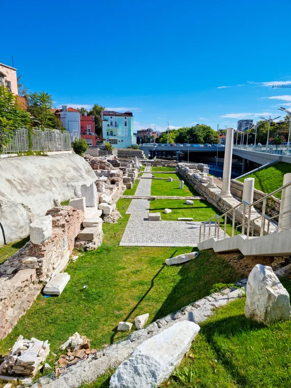 Roman Forum excavations in the city center