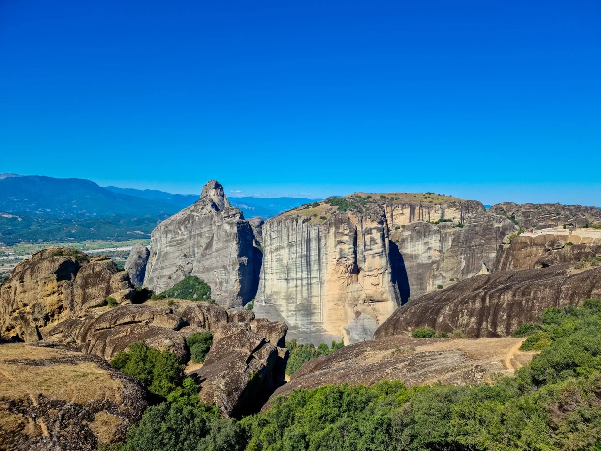 Rock pillars of Meteora in morning light