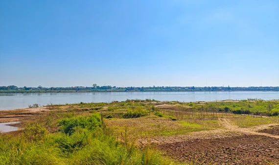 The Mekong River near Vientiane