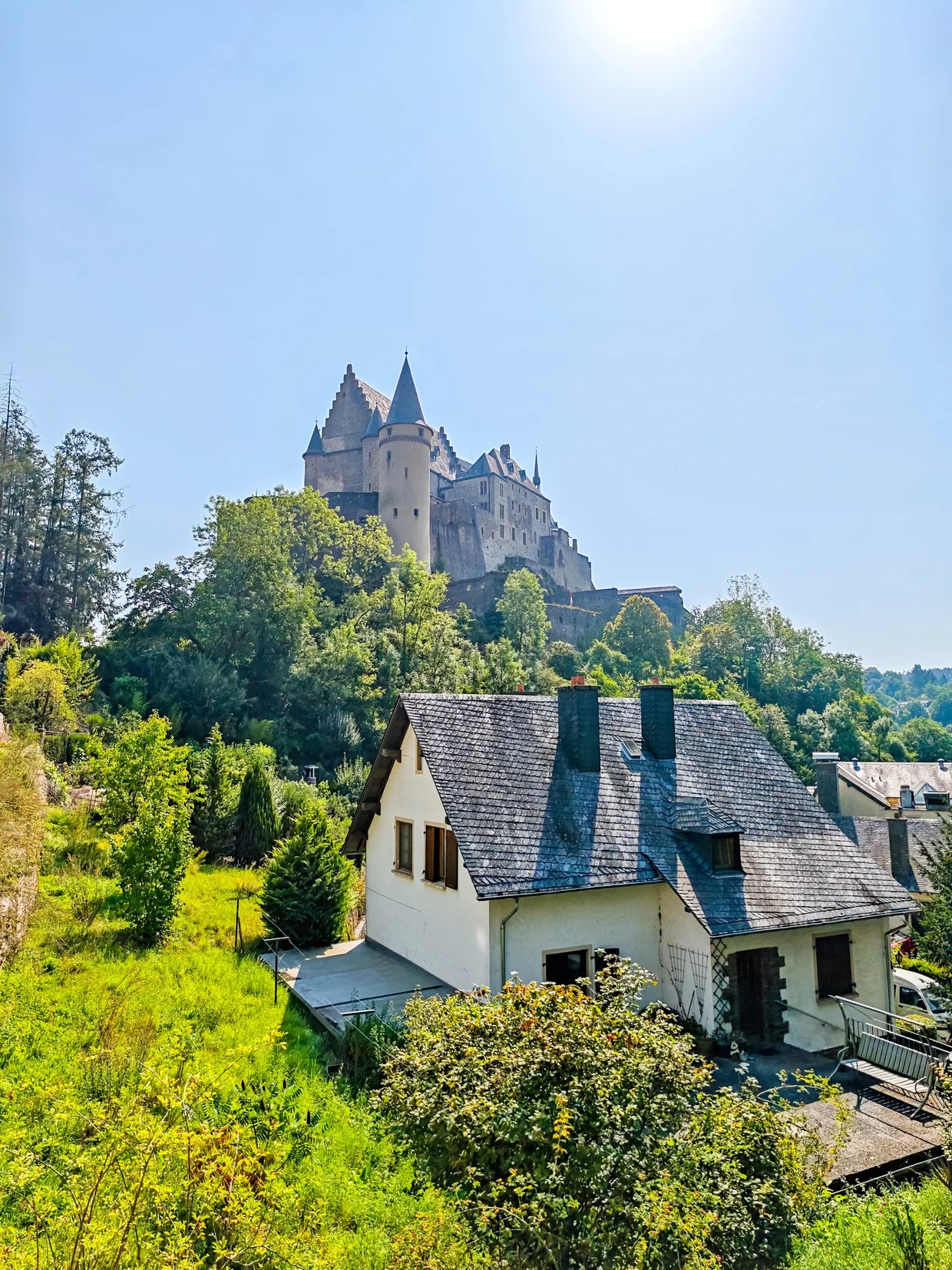castle above the village