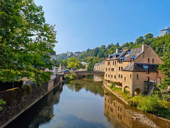 Alzette bend through the Grund