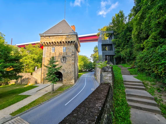 Pfaffenthal area by the valley