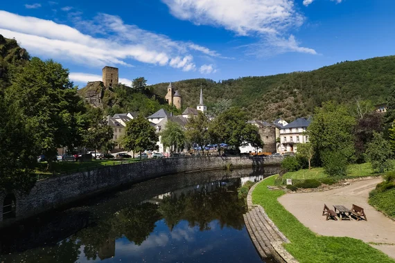 View across Luxembourg's historic cityscape