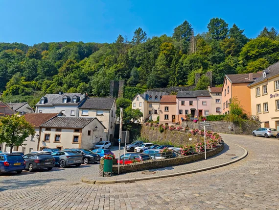 Vianden from the river valley