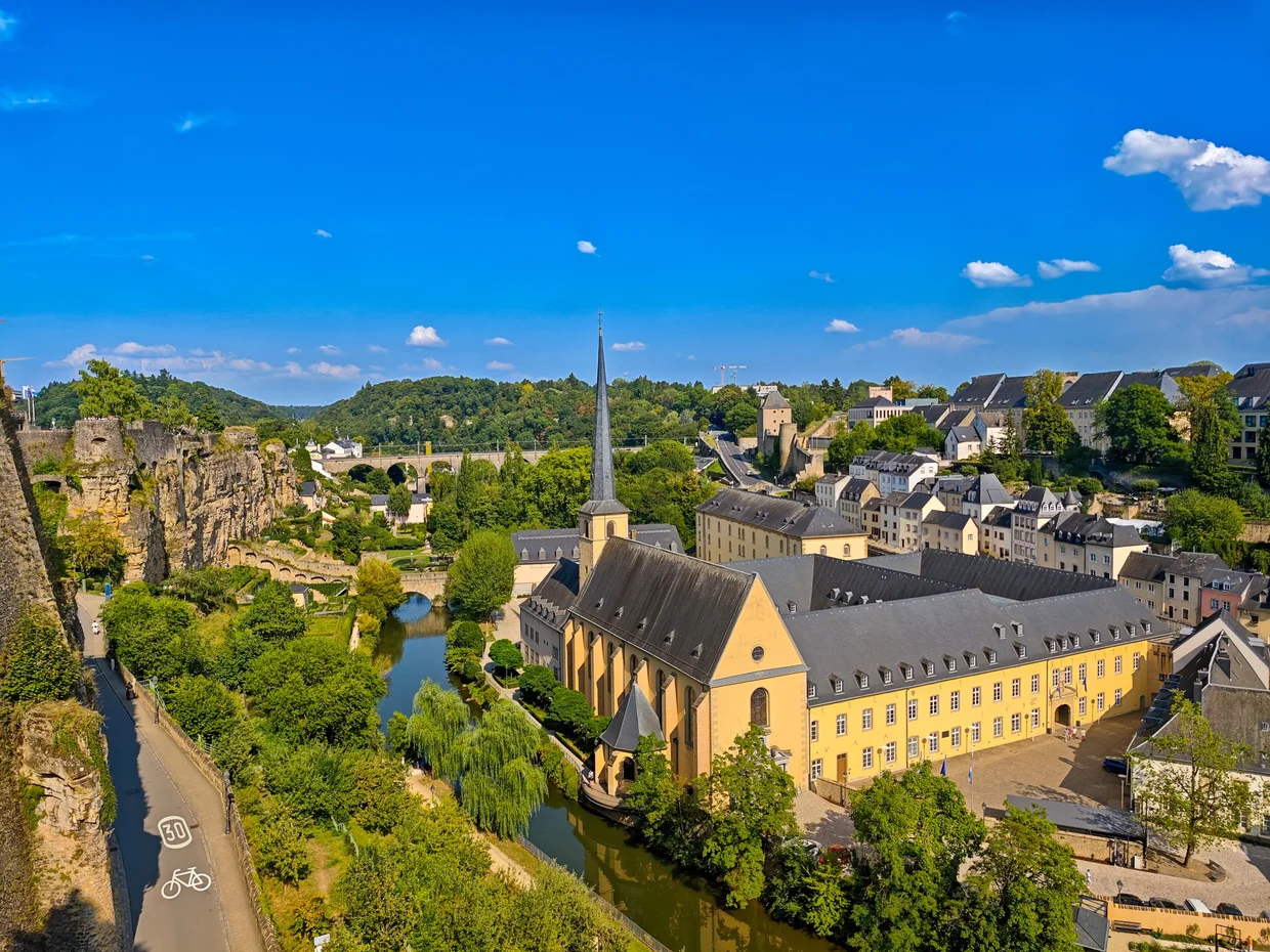 Luxembourg City overview from the Corniche