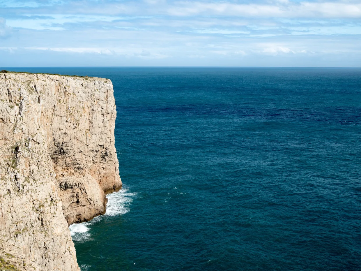Algarve cliff edge