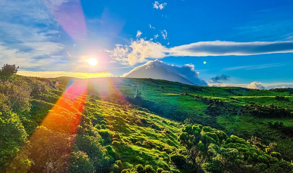Mount Pico at sunset