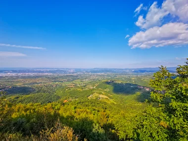 Hilltop panorama over the Slovenian countryside