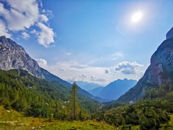 Alpine valley in the Julian Alps