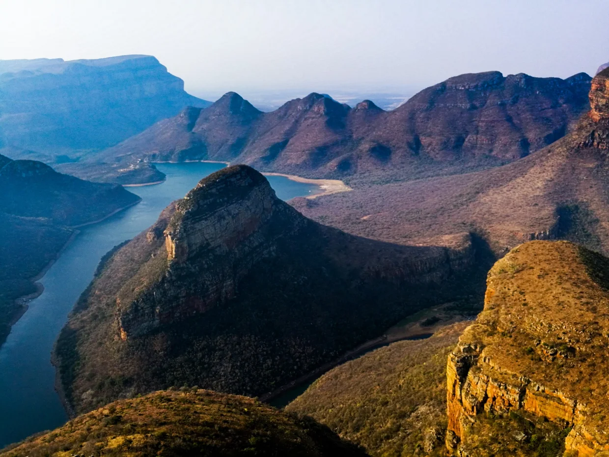 The Blyde River Canyon with its turquoise dam