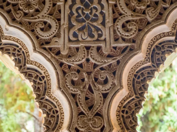 Column capital carved detail