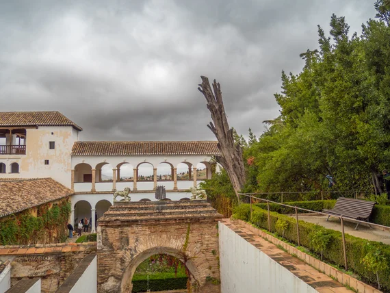 Generalife courtyard and arcade