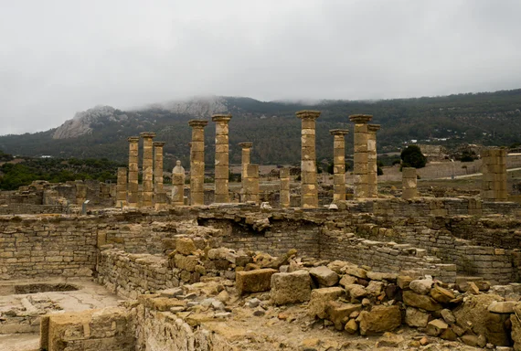 Roman columns at Baelo Claudia