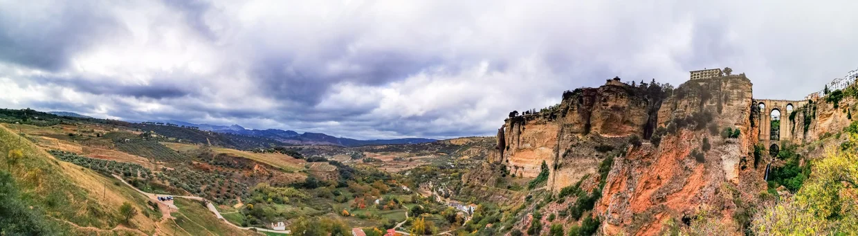 Panorama of Ronda and the surrounding countryside