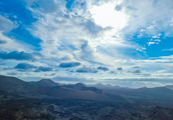 Volcanic landscape in the Canary Islands