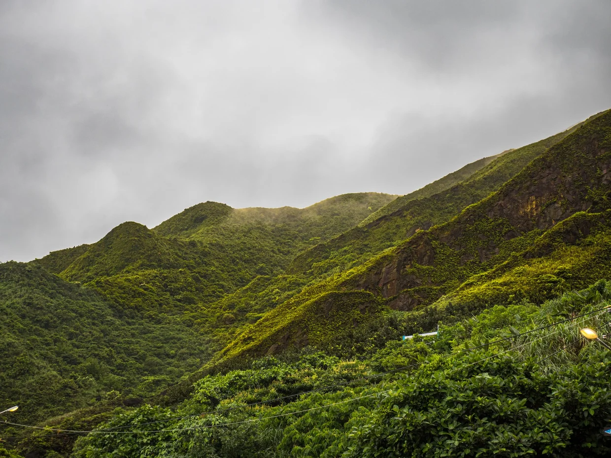 Ridges around Jinguashi, always in mist