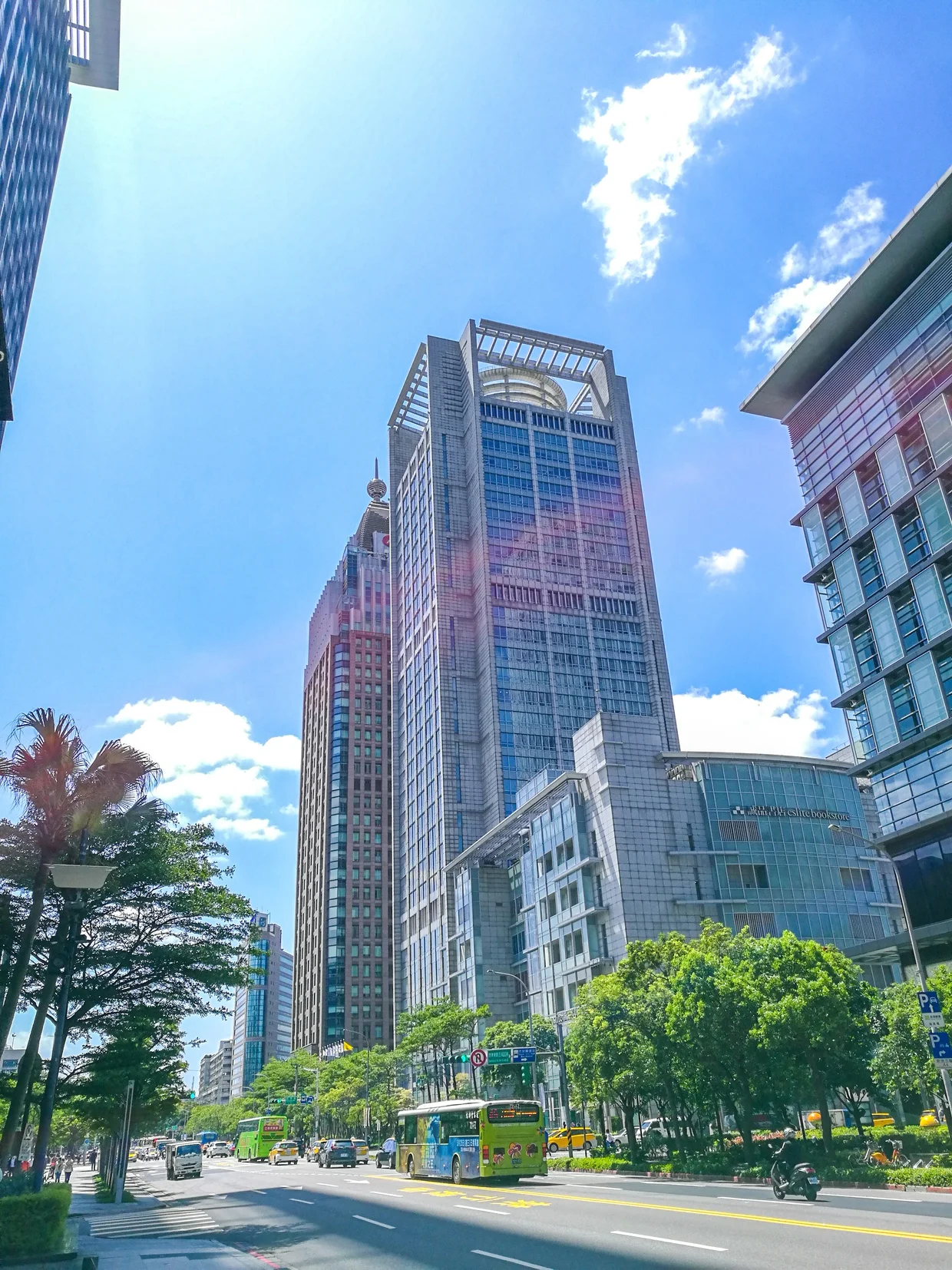 Xinyi's modern towers, all connected by MRT
