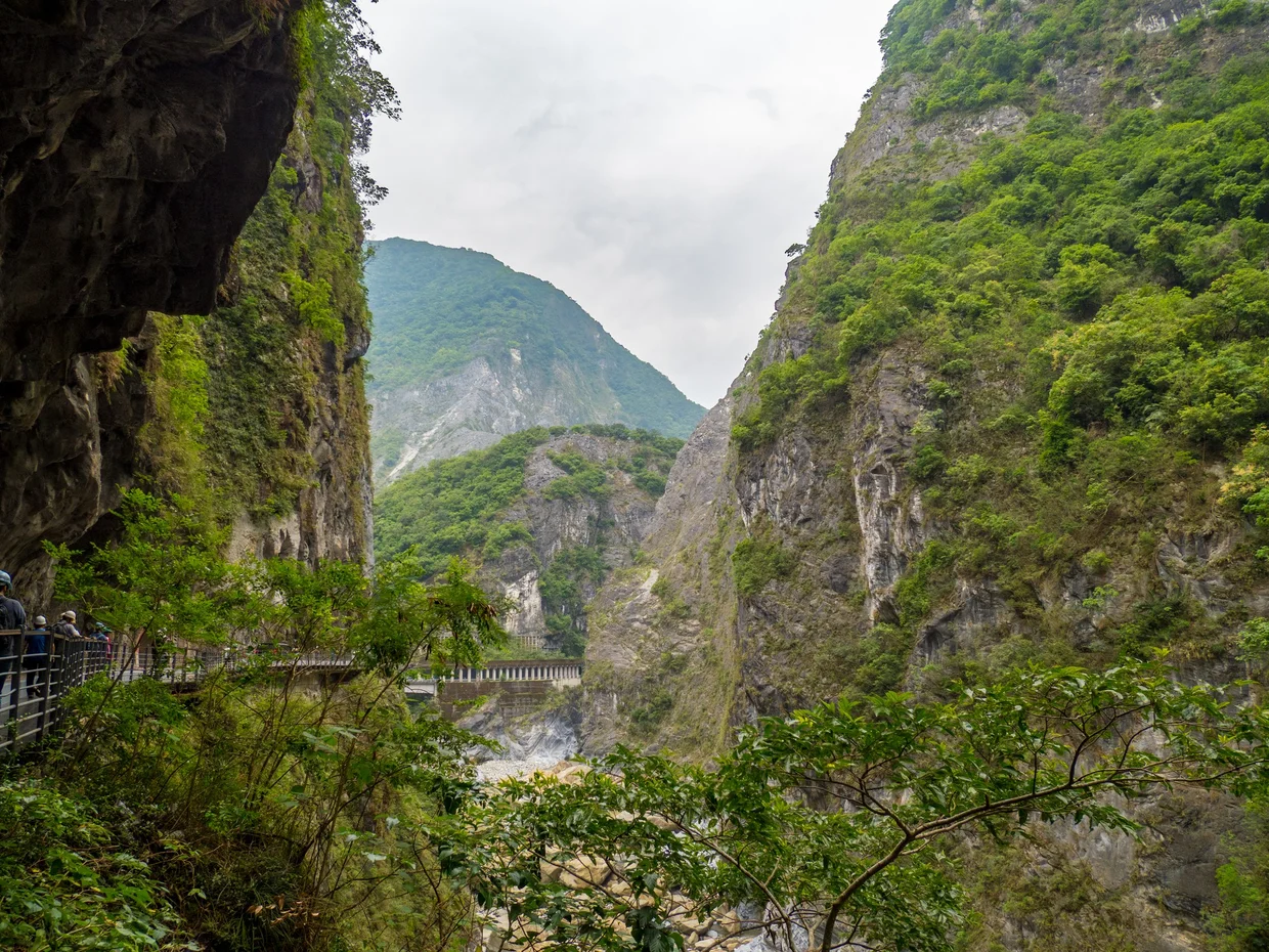 The gorge opens up and you realize how small you are