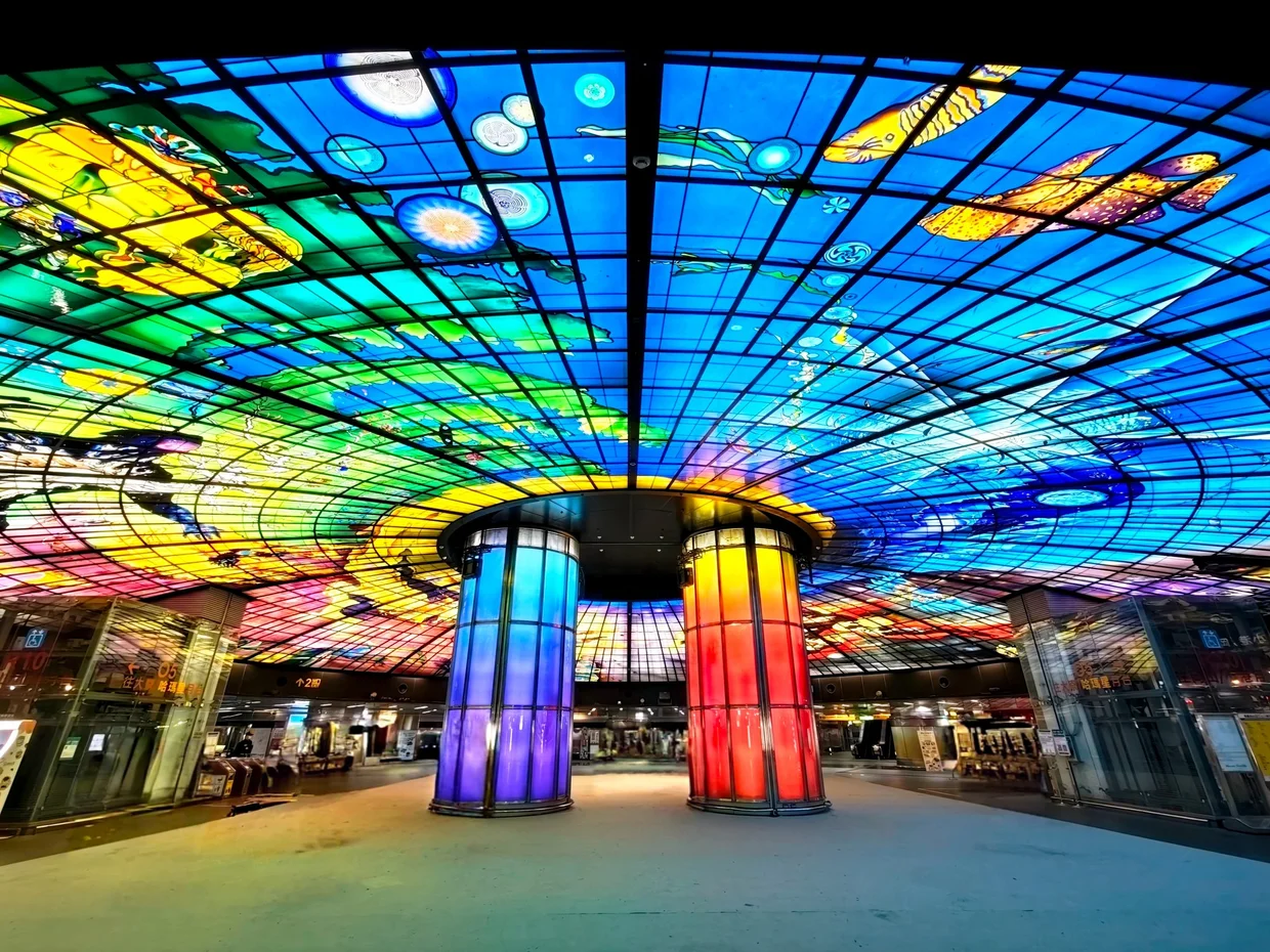 The Dome of Light at Formosa Boulevard MRT station in Kaohsiung