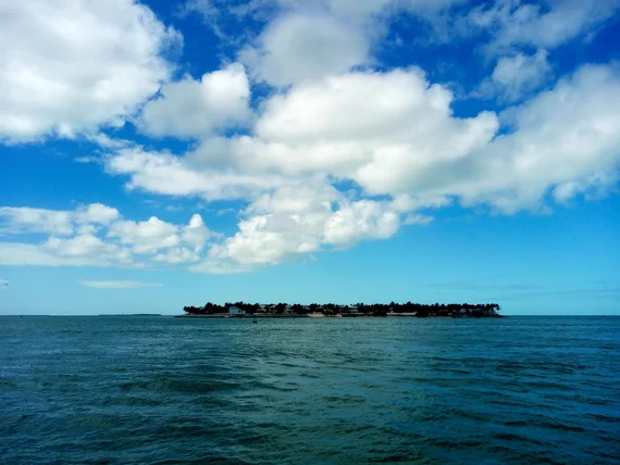Island seen from the water