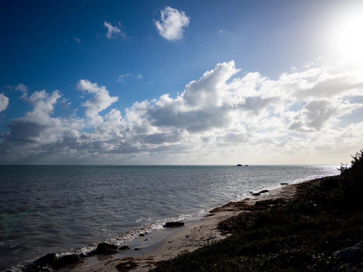 Rocky coastline in the Keys