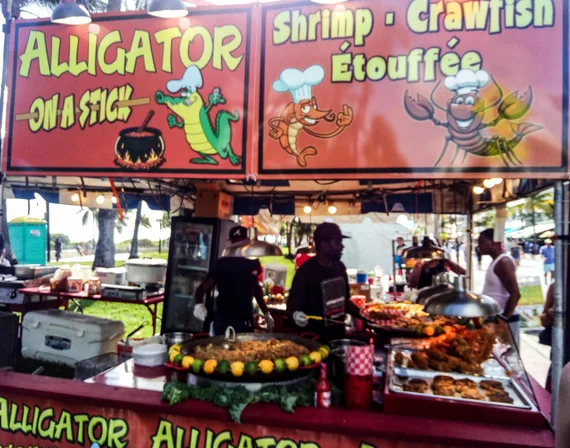 Alligator on a stick and other Florida specialties